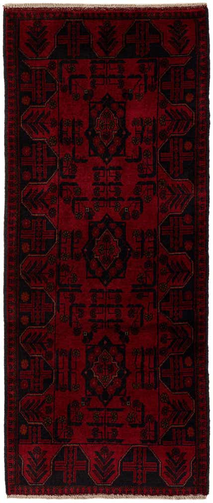 2' 8 x 6' 7 Hand Knotted Khal Mohammadi Wool Runner Rug