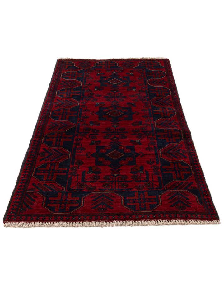2' 8 x 6' 6 Hand Knotted Khal Mohammadi Wool Runner Rug