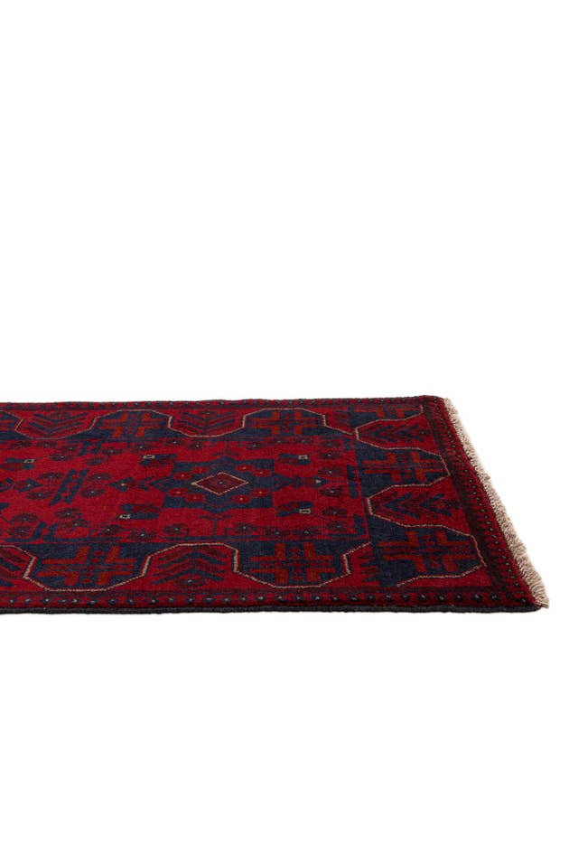 Detail image of 2' 8 x 6' 6 Hand Knotted Khal Mohammadi Wool Runner Rug