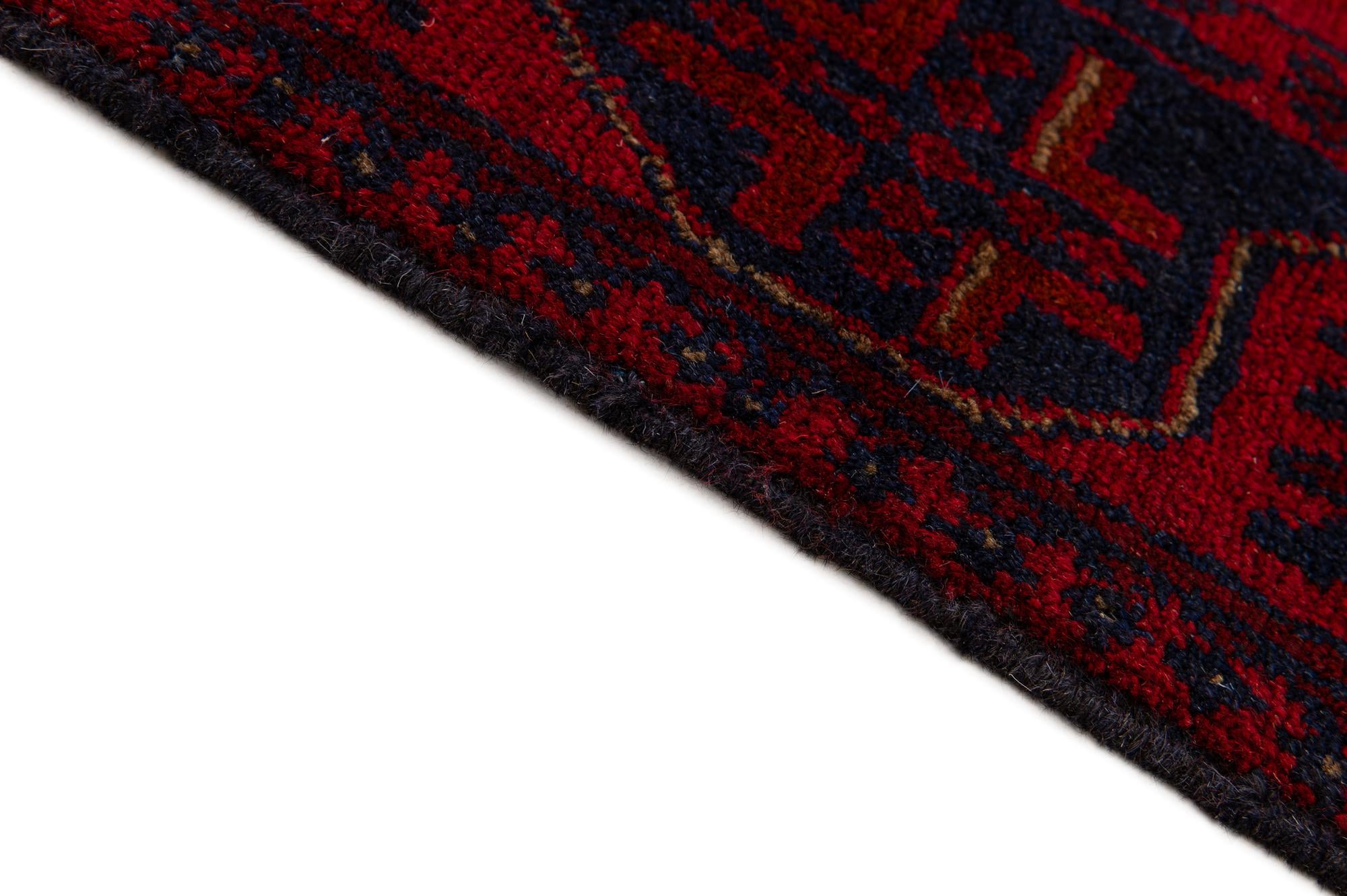 2' 8 x 6' 6 Hand Knotted Khal Mohammadi Wool Runner Rug