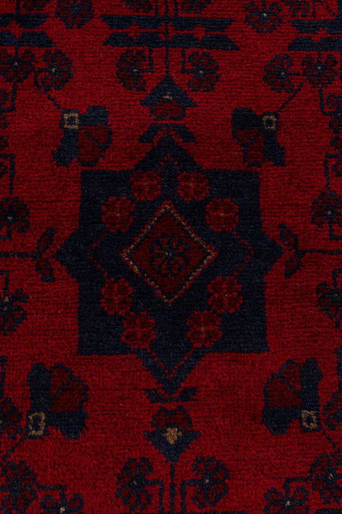 2' 8 x 6' 6 Hand Knotted Khal Mohammadi Wool Runner Rug