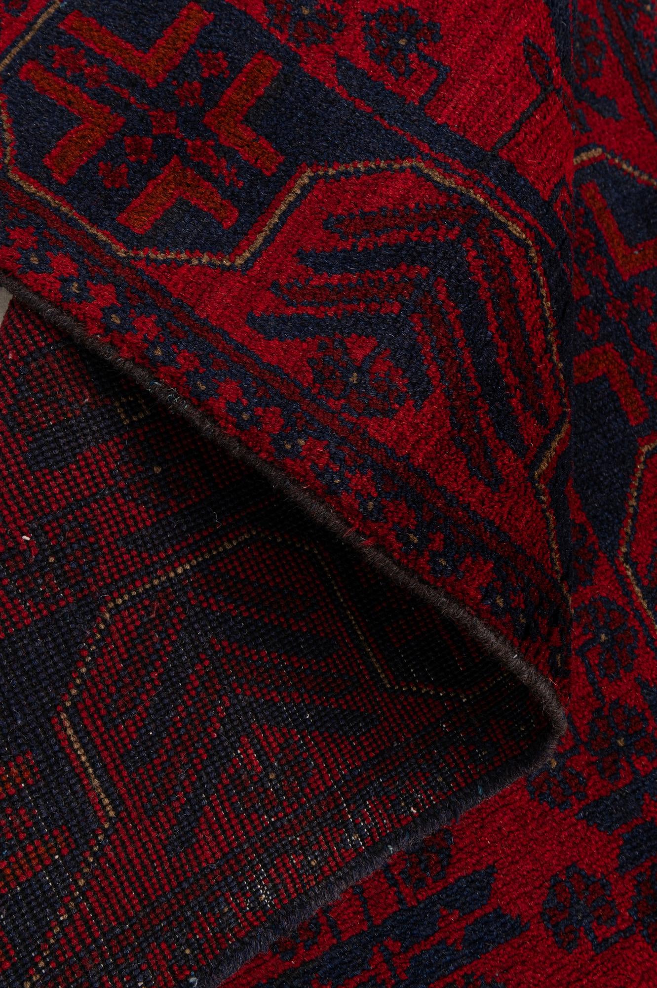 2' 8 x 6' 6 Hand Knotted Khal Mohammadi Wool Runner Rug
