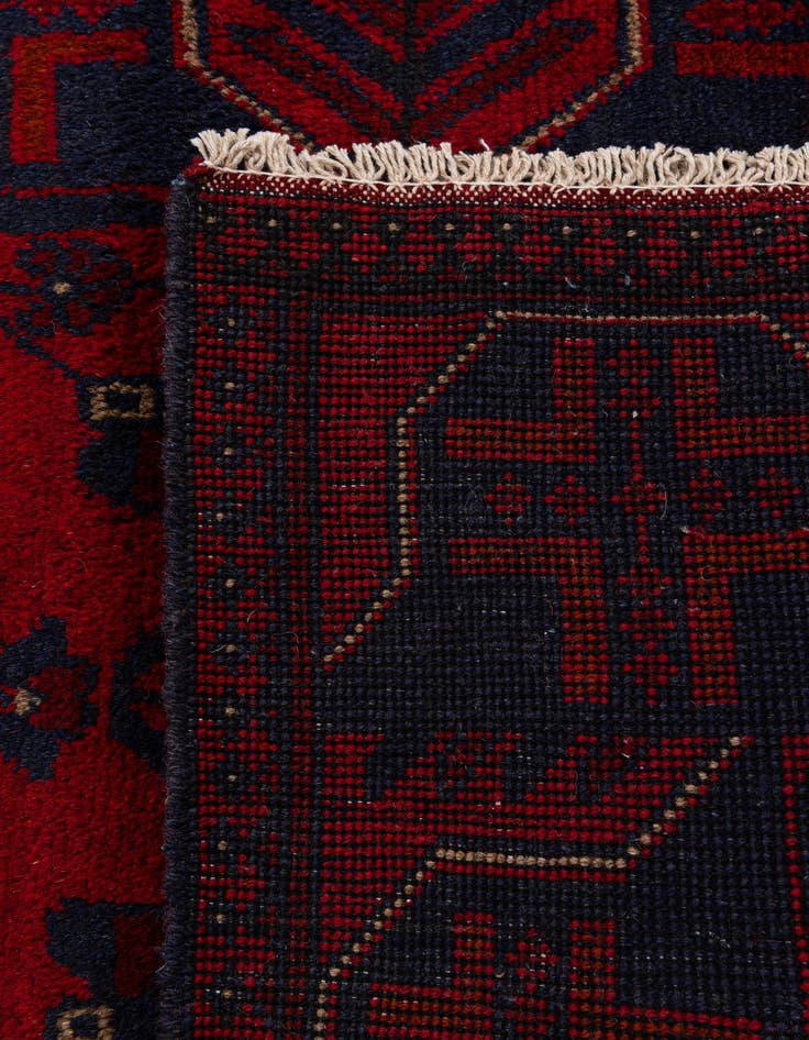 Detail image of 2' 8 x 6' 6  Hand Knotted Khal Mohammadi Wool Runner Rug