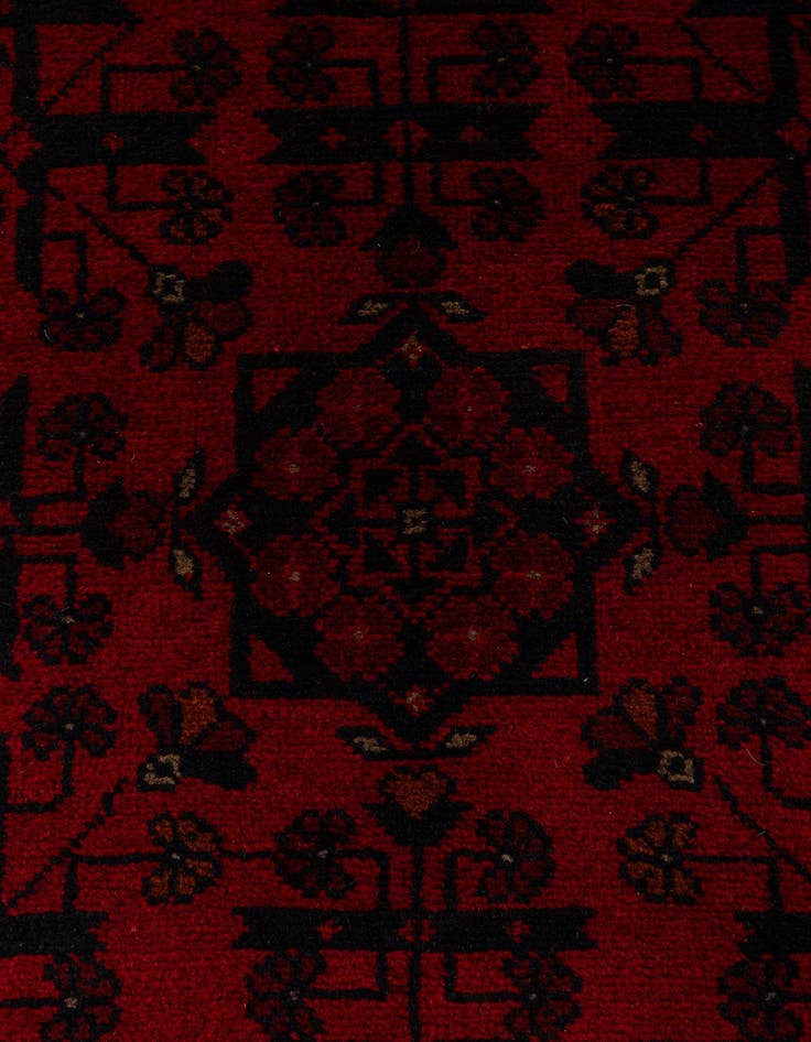 Detail image of 2' 8 x 6' 6  Hand Knotted Khal Mohammadi Wool Runner Rug