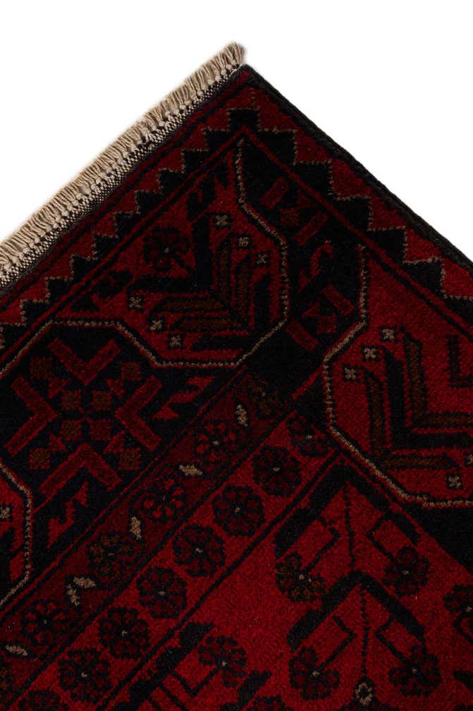 2' 8 x 6' 6 Hand Knotted Khal Mohammadi Wool Runner Rug