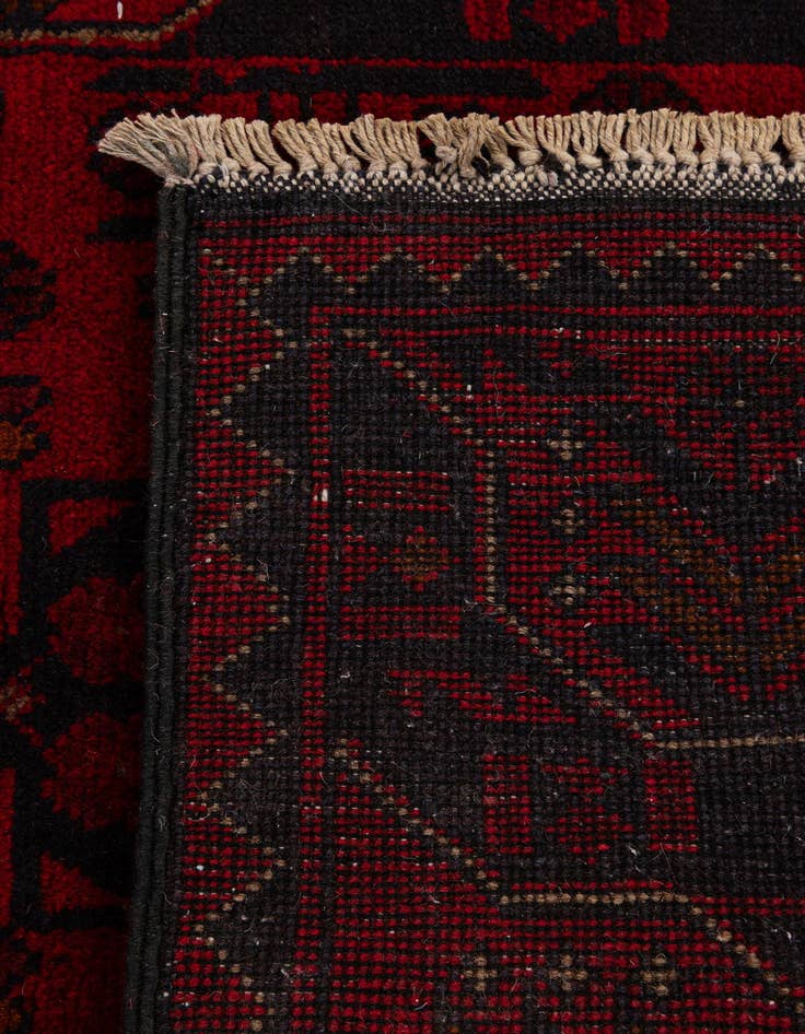 Detail image of 2' 8 x 6' 6  Hand Knotted Khal Mohammadi Wool Runner Rug
