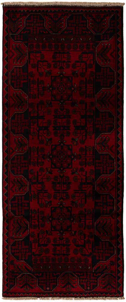 2' 8 x 6' 6 Hand Knotted Khal Mohammadi Wool Runner Rug