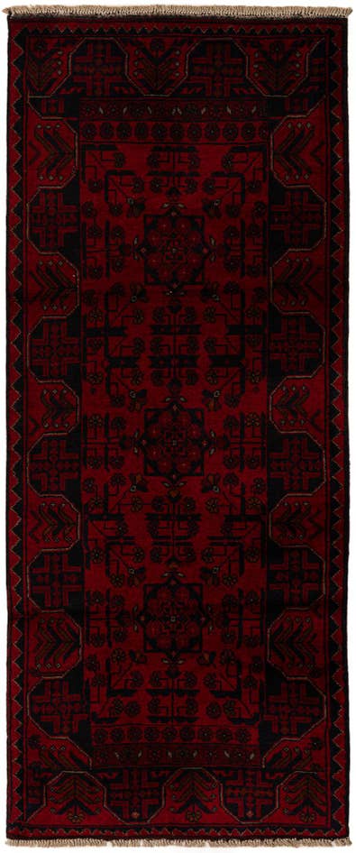 Detail image of 2' 8 x 6' 6 Hand Knotted Khal Mohammadi Wool Runner Rug