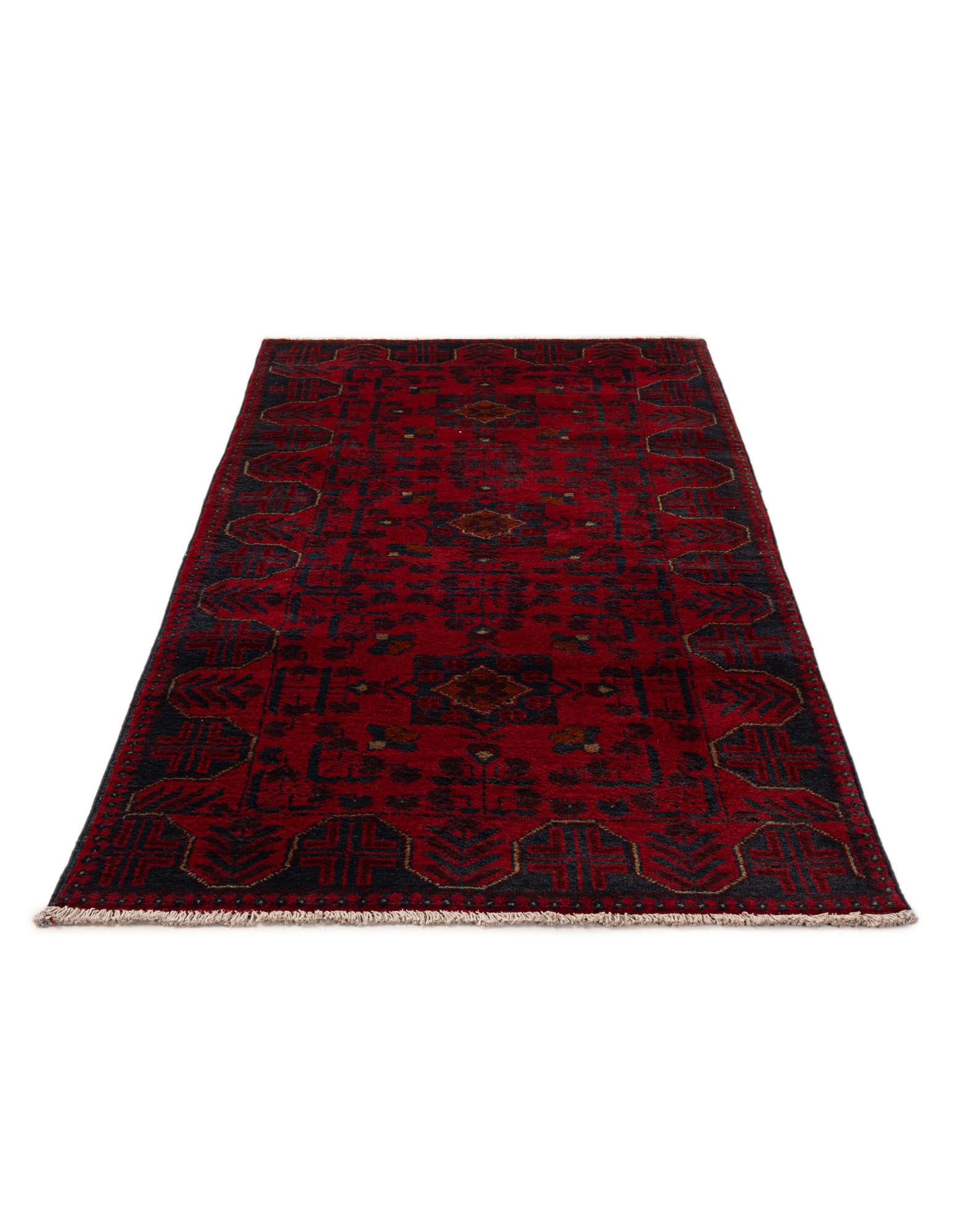 2' 9 x 6' 5 Hand Knotted Khal Mohammadi Wool Runner Rug
