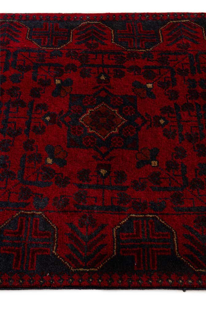 2' 9 x 6' 5 Hand Knotted Khal Mohammadi Wool Runner Rug