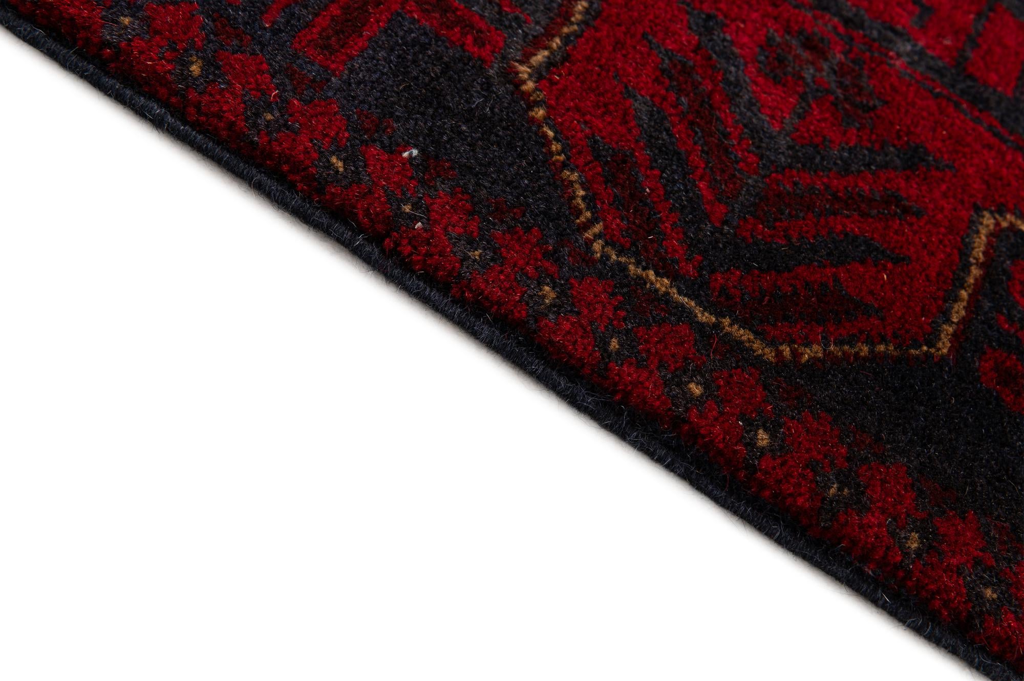 2' 9 x 6' 5 Hand Knotted Khal Mohammadi Wool Runner Rug