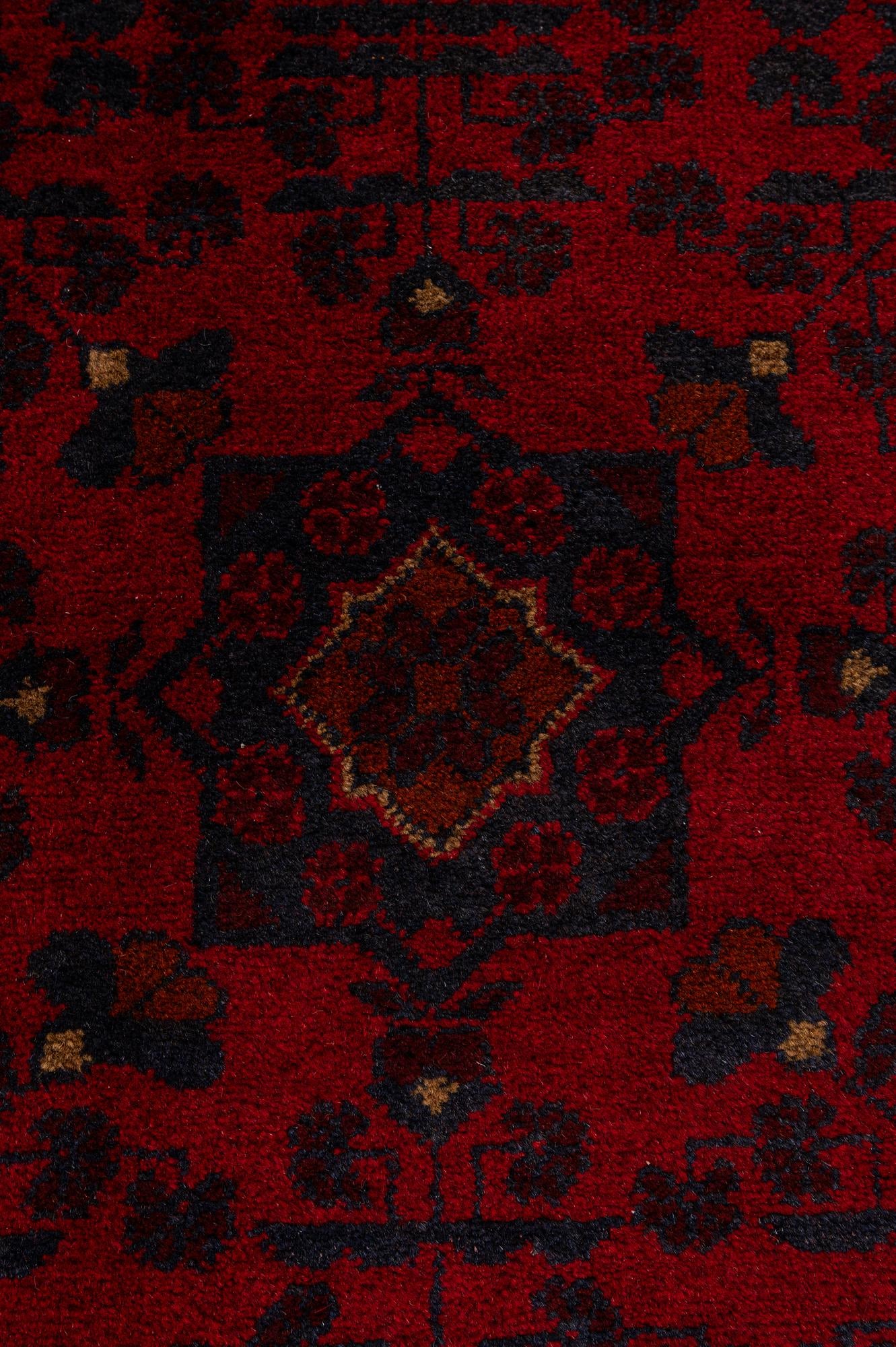 2' 9 x 6' 5 Hand Knotted Khal Mohammadi Wool Runner Rug