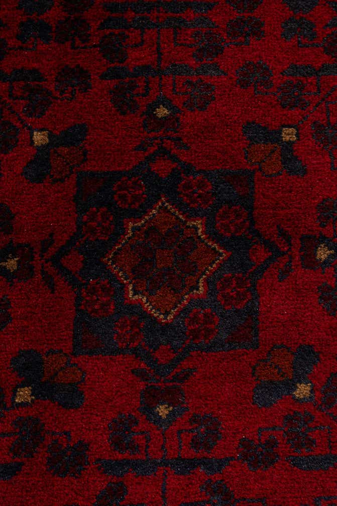 2' 9 x 6' 5 Hand Knotted Khal Mohammadi Wool Runner Rug