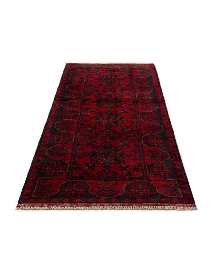 2' 8 x 6' 11 Hand Knotted Khal Mohammadi Wool Runner Rug