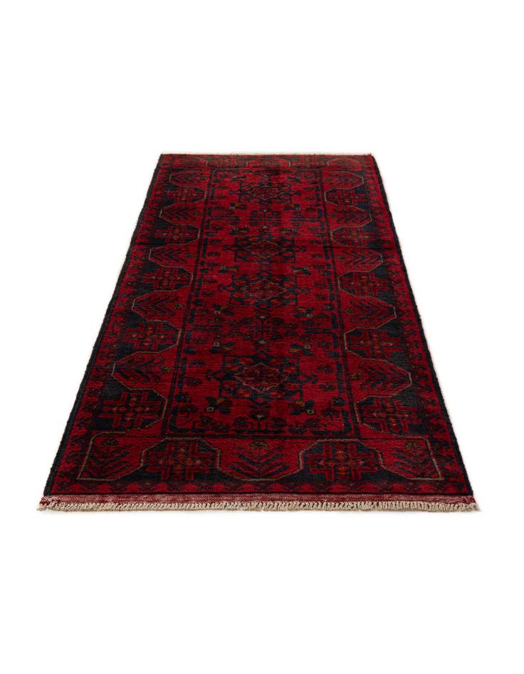 Detail image of 2' 8 x 6' 11 Hand Knotted Khal Mohammadi Wool Runner Rug