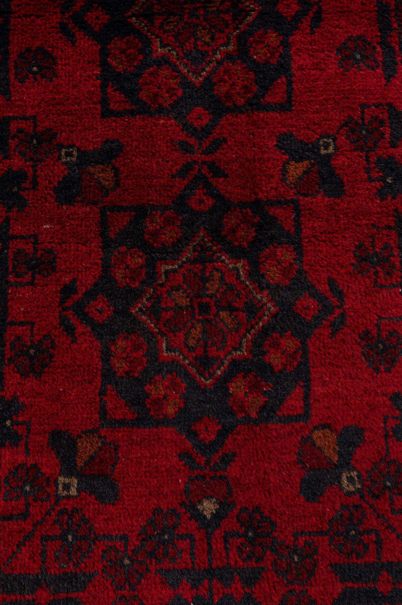 2' 8 x 6' 11 Hand Knotted Khal Mohammadi Wool Runner Rug