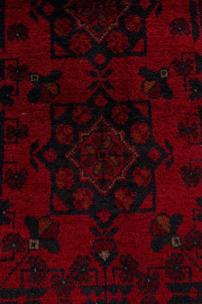 2' 8 x 6' 11 Hand Knotted Khal Mohammadi Wool Runner Rug