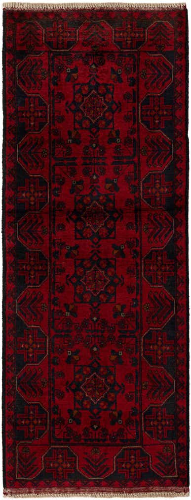 2' 8 x 6' 11 Hand Knotted Khal Mohammadi Wool Runner Rug