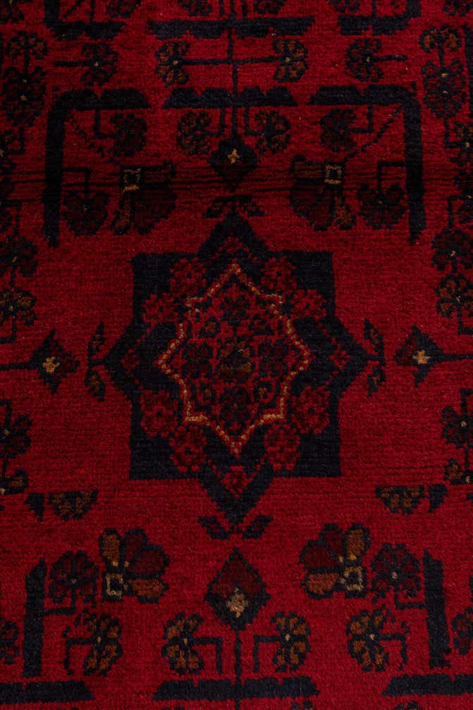 2' 6 x 6' 7 Hand Knotted Khal Mohammadi Wool Runner Rug