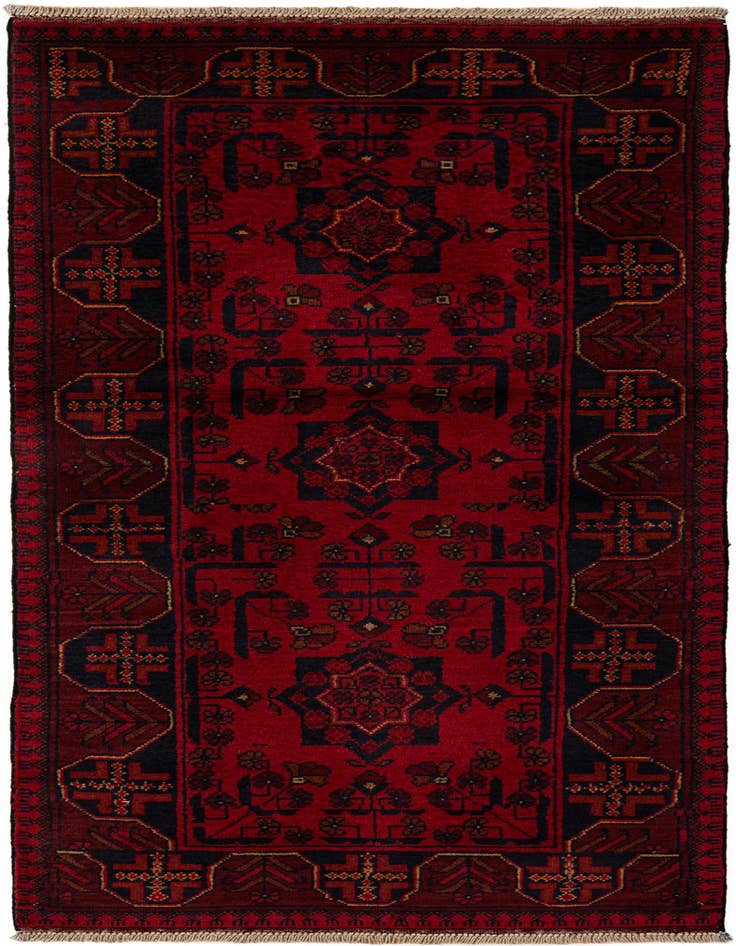 Detail image of 2' 6 x 6' 7 Hand Knotted Khal Mohammadi Wool Runner Rug
