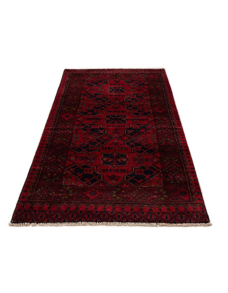 Detail image of 2' 7 x 6' 7 Hand Knotted Khal Mohammadi Wool Runner Rug