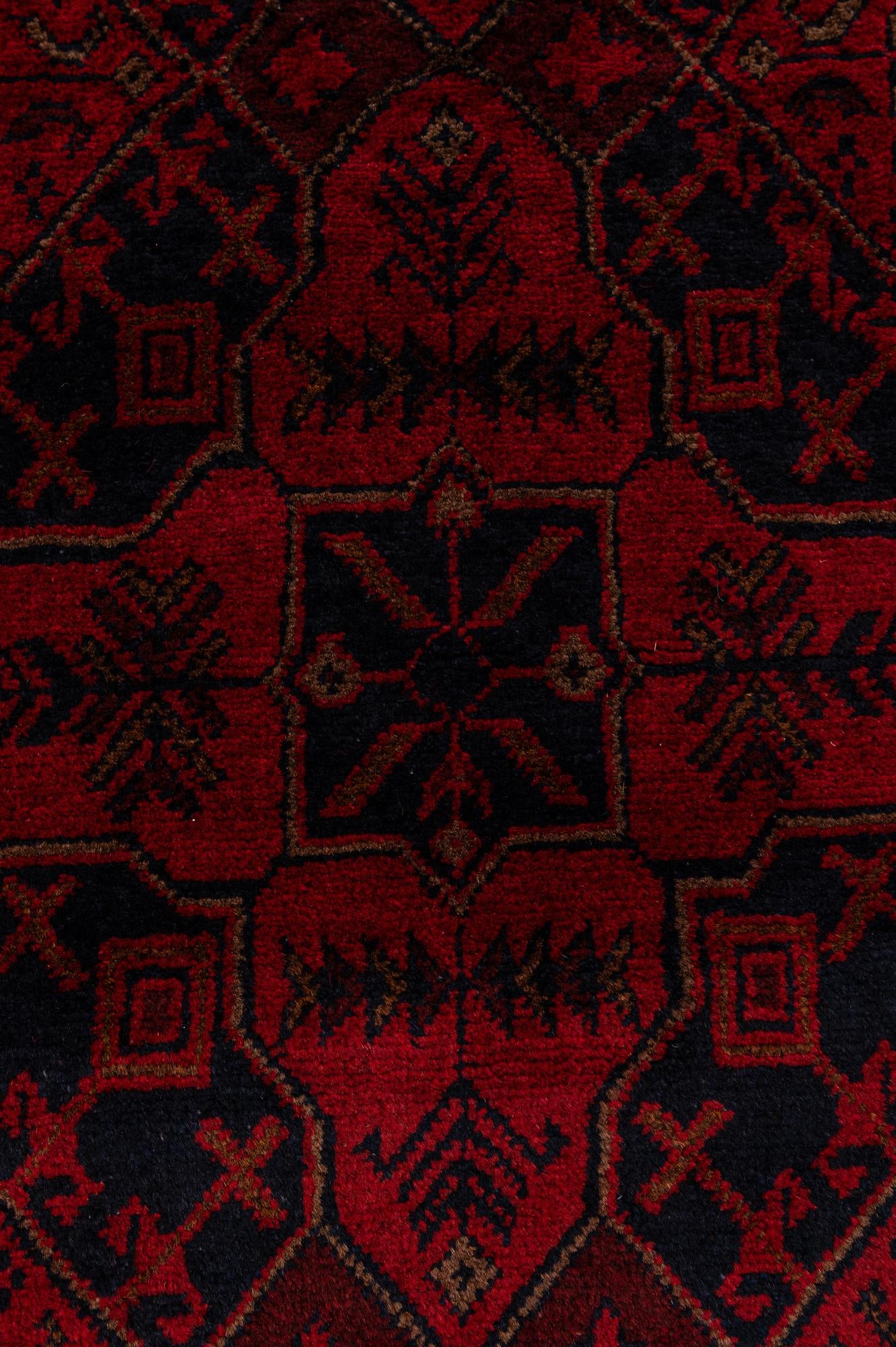 2' 7 x 6' 7 Hand Knotted Khal Mohammadi Wool Runner Rug