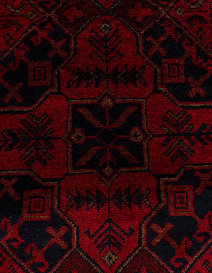 Detail image of 2' 7 x 6' 7  Hand Knotted Khal Mohammadi Wool Runner Rug