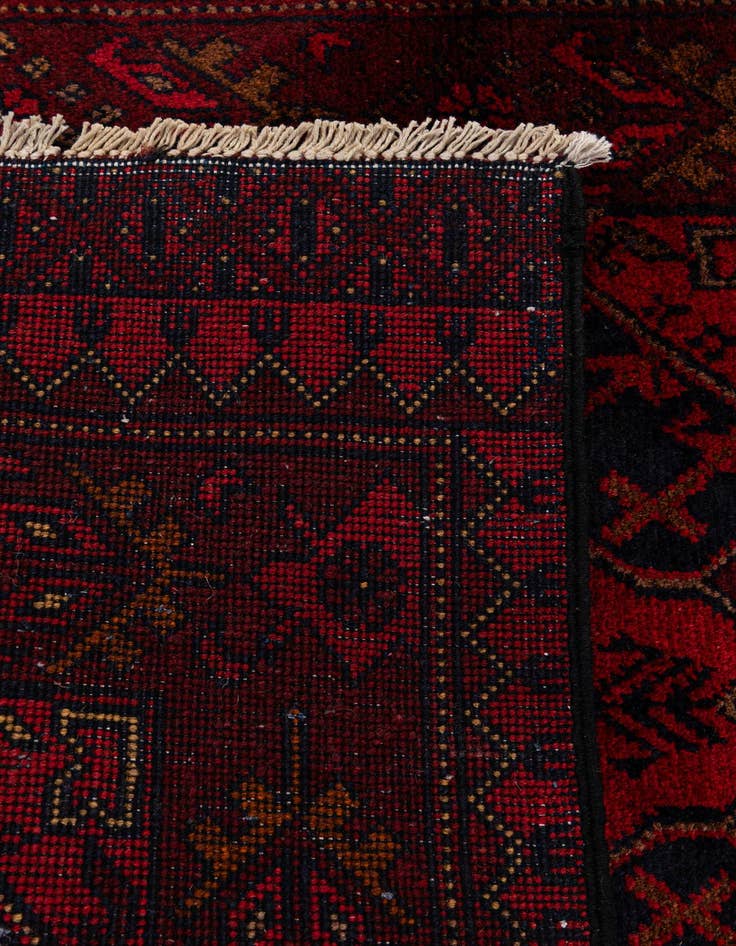 Detail image of 2' 7 x 6' 7  Hand Knotted Khal Mohammadi Wool Runner Rug
