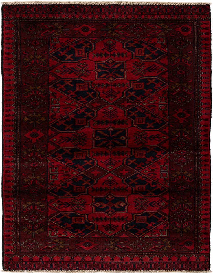 Detail image of 2' 7 x 6' 7 Hand Knotted Khal Mohammadi Wool Runner Rug