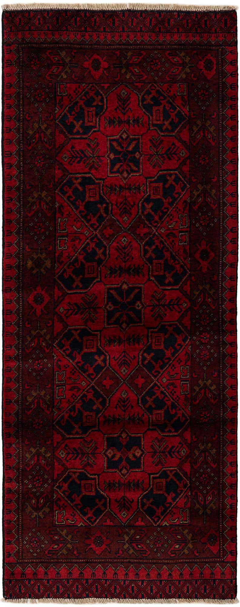 2' 7 x 6' 7 Hand Knotted Khal Mohammadi Wool Runner Rug