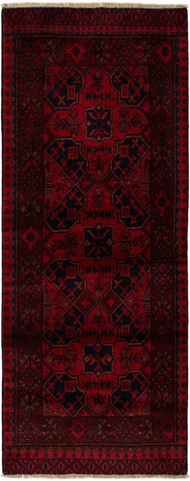 Detail image of 2' 7 x 6' 7 Hand Knotted Khal Mohammadi Wool Runner Rug