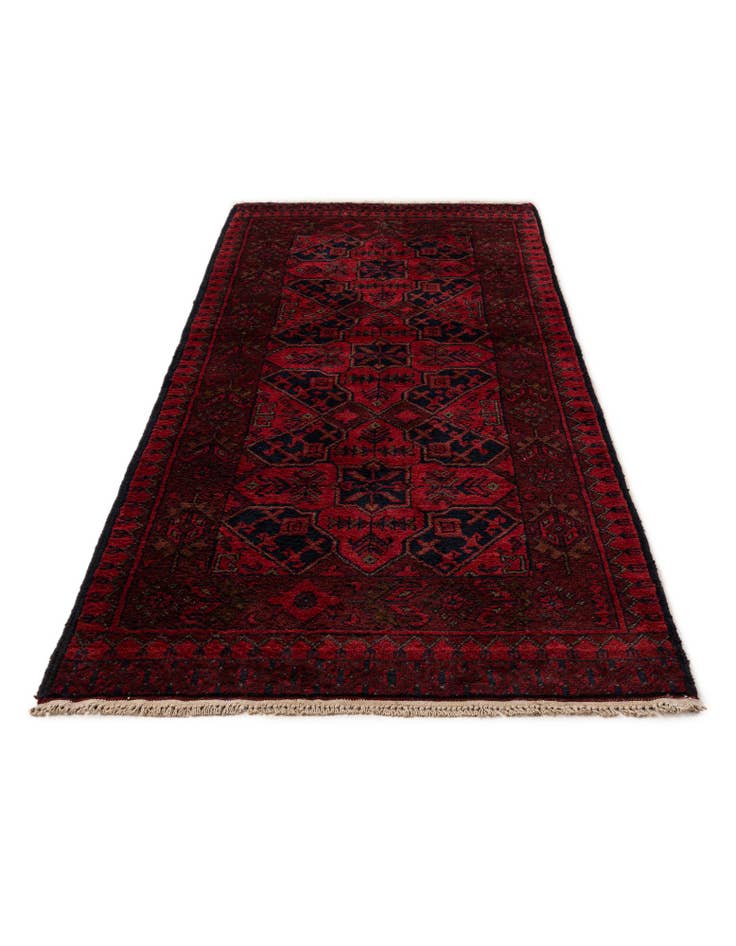 Detail image of 2' 8 x 6' 7 Hand Knotted Khal Mohammadi Wool Runner Rug