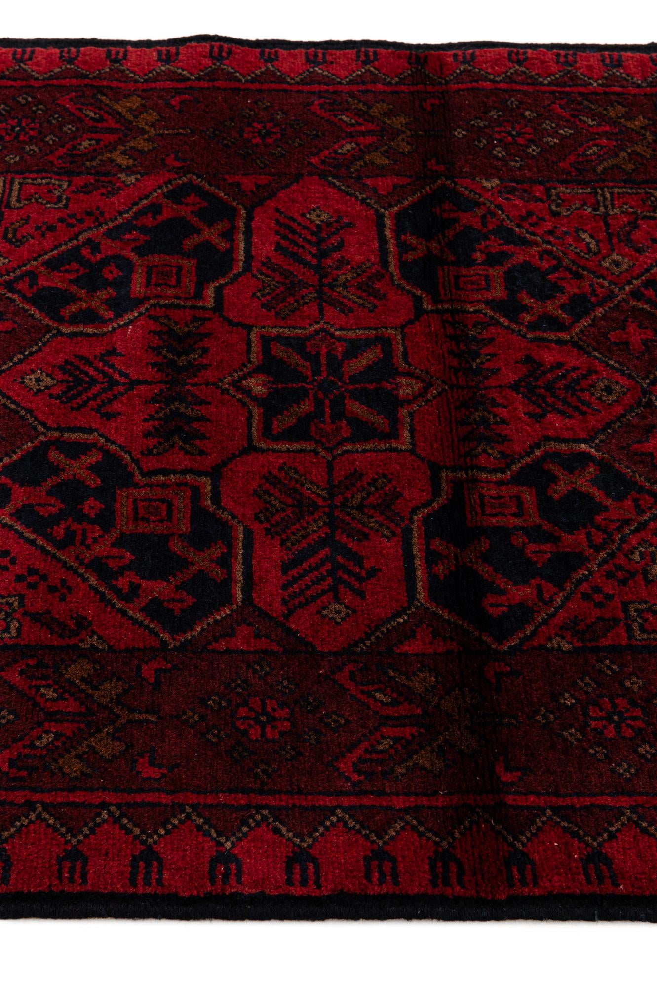 2' 8 x 6' 7 Hand Knotted Khal Mohammadi Wool Runner Rug