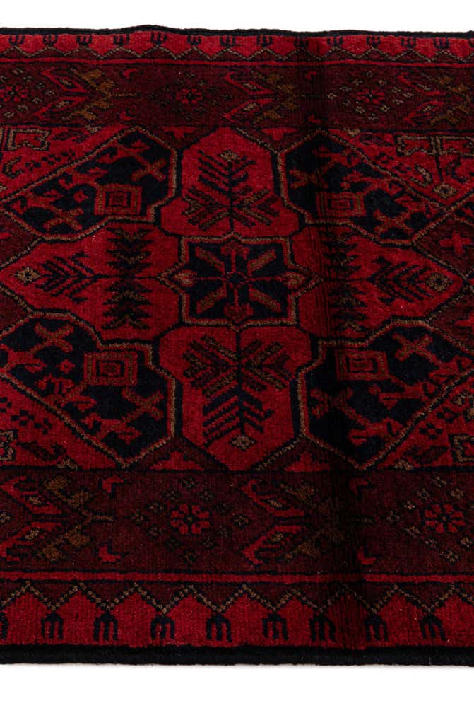 2' 8 x 6' 7 Hand Knotted Khal Mohammadi Wool Runner Rug