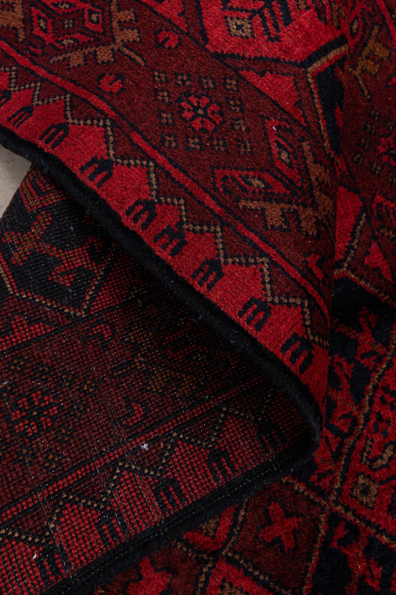 2' 8 x 6' 7 Hand Knotted Khal Mohammadi Wool Runner Rug