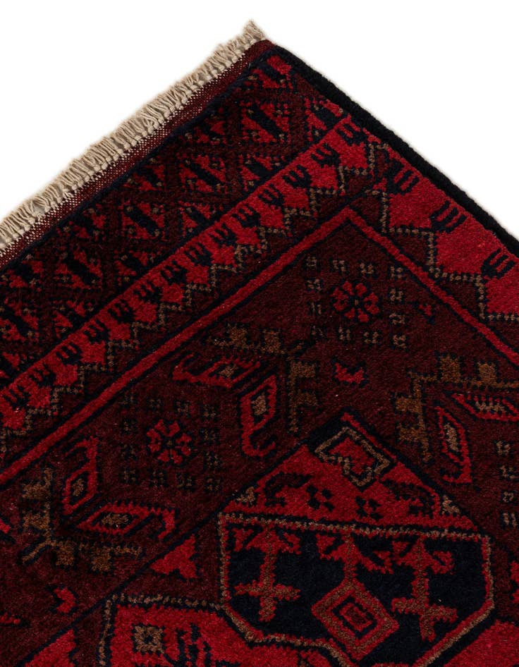 Detail image of 2' 8 x 6' 7  Hand Knotted Khal Mohammadi Wool Runner Rug