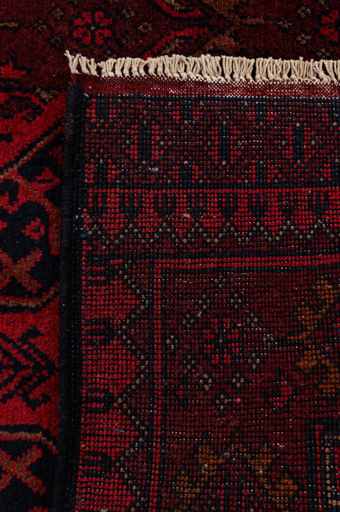 2' 8 x 6' 7 Hand Knotted Khal Mohammadi Wool Runner Rug
