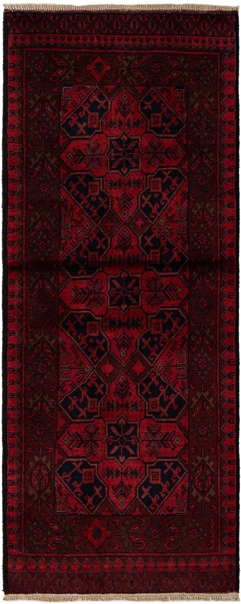 2' 8 x 6' 7 Hand Knotted Khal Mohammadi Wool Runner Rug