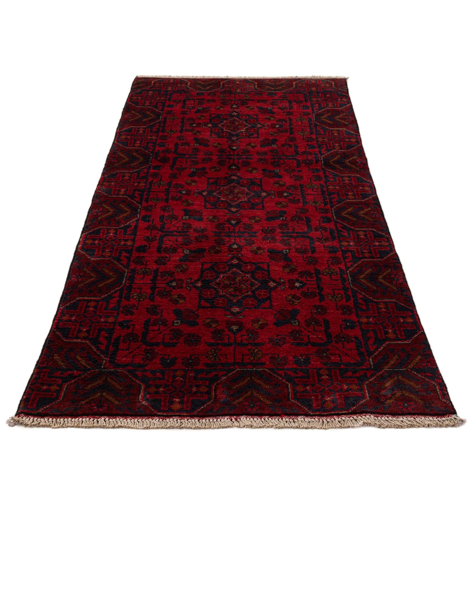 2' 6 x 6' 6 Hand Knotted Khal Mohammadi Wool Runner Rug
