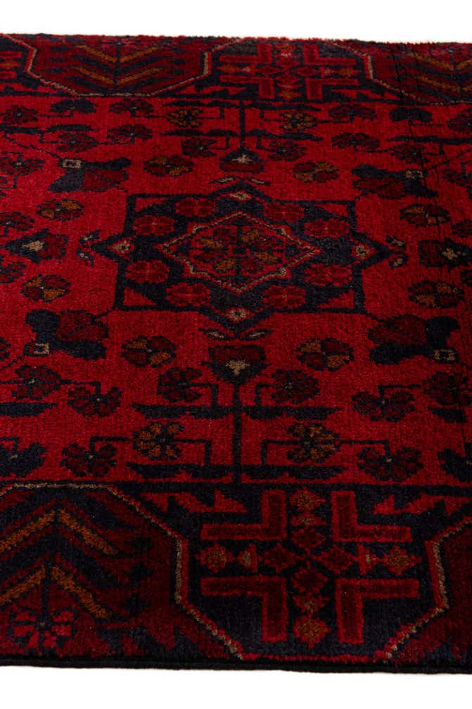 2' 6 x 6' 6 Hand Knotted Khal Mohammadi Wool Runner Rug