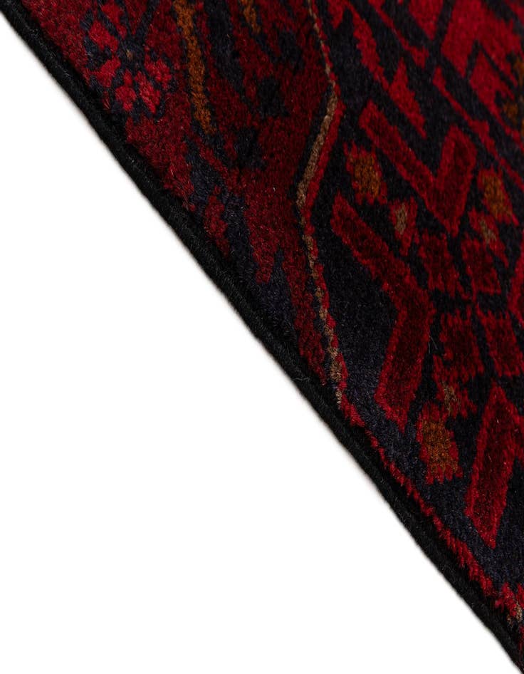 Detail image of 2' 6 x 6' 6  Hand Knotted Khal Mohammadi Wool Runner Rug