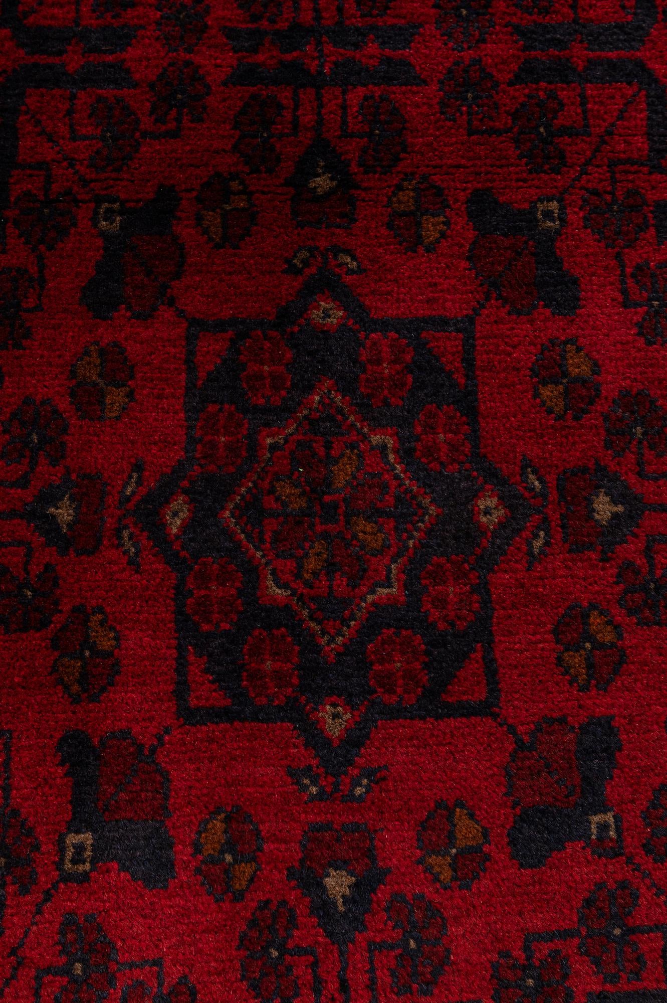2' 6 x 6' 6 Hand Knotted Khal Mohammadi Wool Runner Rug