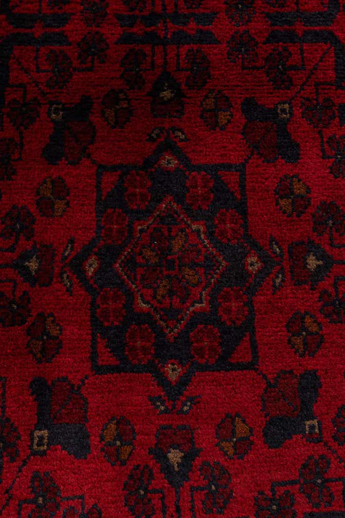 2' 6 x 6' 6 Hand Knotted Khal Mohammadi Wool Runner Rug