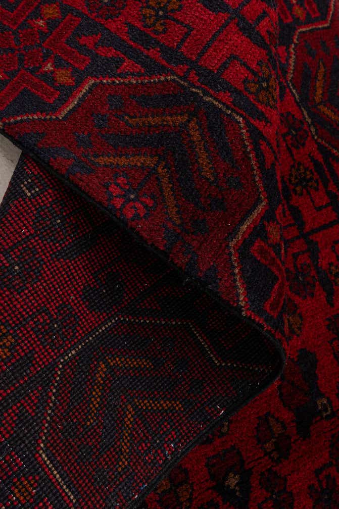 2' 6 x 6' 6 Hand Knotted Khal Mohammadi Wool Runner Rug