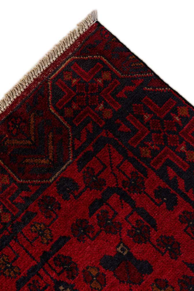 2' 6 x 6' 6 Hand Knotted Khal Mohammadi Wool Runner Rug