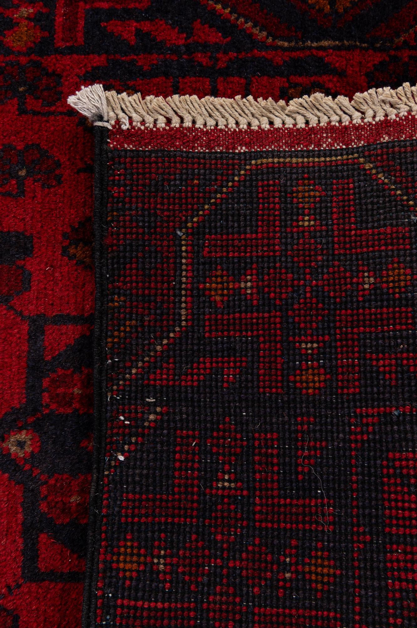 2' 6 x 6' 6 Hand Knotted Khal Mohammadi Wool Runner Rug