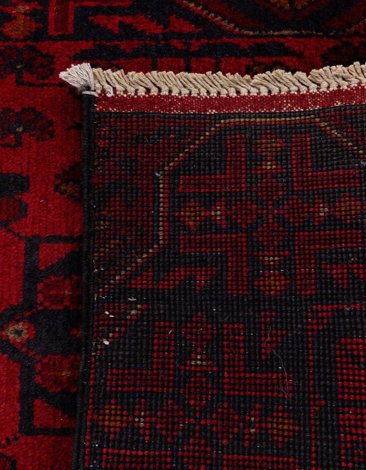 Detail image of 2' 6 x 6' 6  Hand Knotted Khal Mohammadi Wool Runner Rug