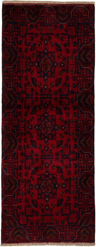 2' 6 x 6' 6 Hand Knotted Khal Mohammadi Wool Runner Rug