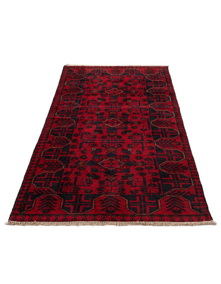 Detail image of 2' 7 x 6' 5 Hand Knotted Khal Mohammadi Wool Runner Rug