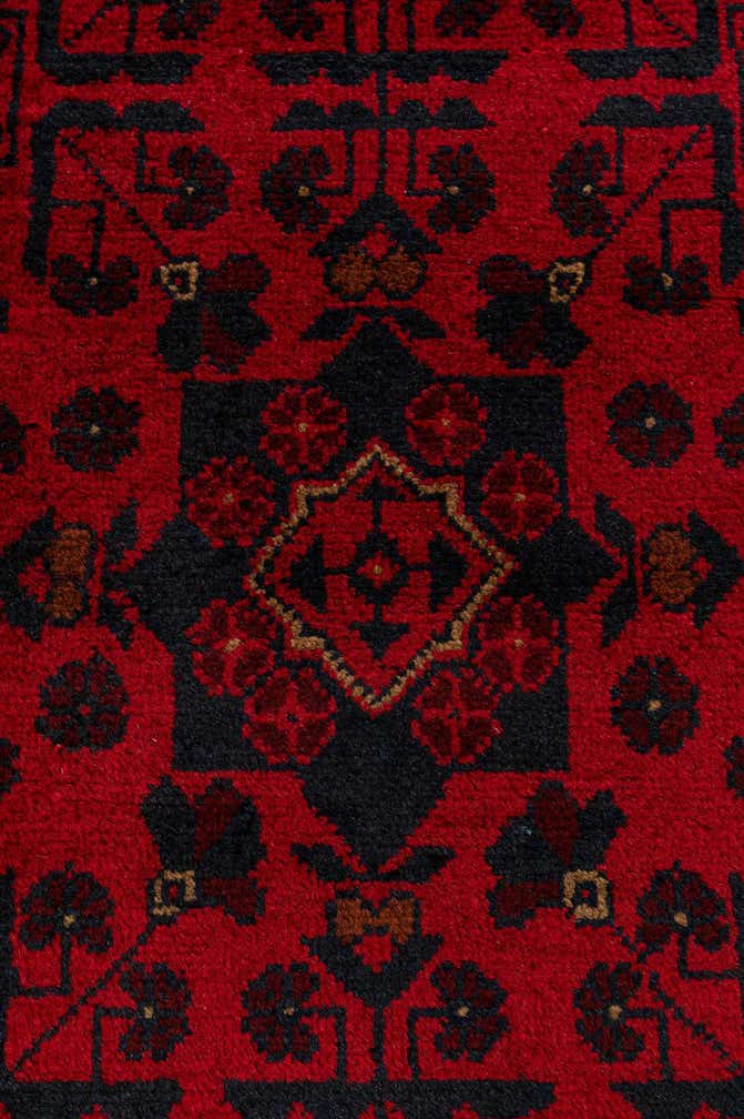 2' 7 x 6' 5 Hand Knotted Khal Mohammadi Wool Runner Rug